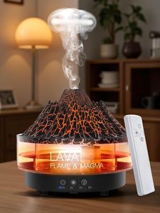 260ml di olio essenziale vulcanico portatile elettrico diffusore aromaterapia umidificatore telecomando nebbia fredda plastica per uso domestico - Product Image 5