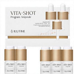 Ampolla Líquida Iluminadora y Blanqueadora con Ácido Hialurónico y Vitamina C para el Tratamiento de Manchas Oscuras en la Piel, Absorción Rápida, Marca Privada - Product Image 1