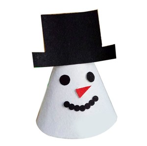 Personnalisé mignon bonhomme de neige renne elfe père noël dessin animé papier chapeaux casquettes pour enfants anniversaire noël événement fête <span class=keywords><strong>photo</strong></span> accessoires décor - Product Image 4