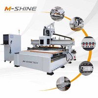Router CNC con sistema ATC Jinan M-shine 1828/2128 para grabado y corte de madera, línea de productos para muebles