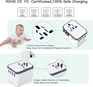 Bộ Chuyển Đổi Du Lịch Phổ Thông Di Động Thế Giới Mới Nhất Với 4 Usb 1 Bộ Sạc USB Thông Minh Type-C Ổ Cắm Điện - Product Image 2