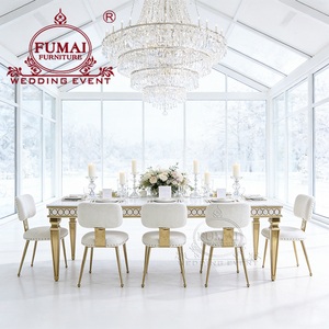 Minimalist Design <b>Rectangular</b> <b>Mirror</b> Glass Top centre tables for living room Banquet Event Party Table - Product Image 4