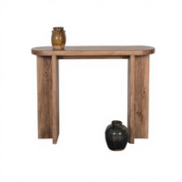 Table console en bois massif au design moderne, convertible pour l'entrée, l'hôtel, l'atelier ou le salon, meuble pour la maison