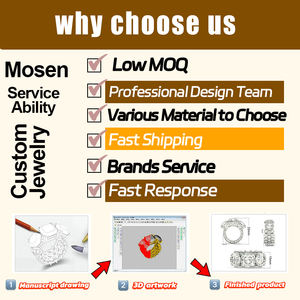 Bague en zircon vintage Mosen Jewelry, en acier inoxydable plaqué or 18 carats, bijoux de mariage <span class=keywords><strong>et</strong></span> de fiançailles pour femmes - Product Image 4