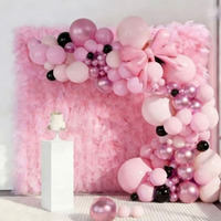 Rouleau de tulle artificiel en organza K9, rose et blanc, pour décorations de fête, baby shower, mariage, toile de fond pour photomaton