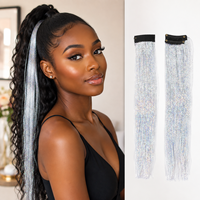 Perruque en fibre synthétique à style afro crépu, emballage personnalisé direct usine, alternative aux perruques en cheveux naturels, extension de cheveux naturels