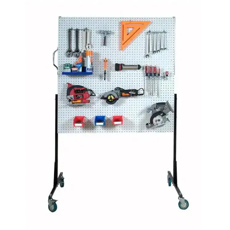 Ljh — Mech organiseur de panneau Pegboard en métal, ensemble d'unité utilitaire pour Garage ou atelier, support Mobile, rangement d'outils