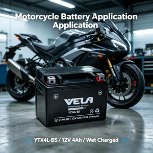 Batería de Motocicleta AGM Libre de Mantenimiento YTX4L-BS 12V 4Ah, Lista para Usar, para Scooter Wave YBR125, Batería de <span class=keywords><strong>Moto</strong></span> <span class=keywords><strong>Aki</strong></span> - Product Image 3