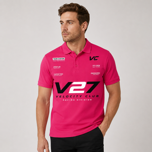 <span class=keywords><strong>Polo</strong></span> da Motorsport per Uomo con Logo Personalizzato, Uniforme per Team di Corse, Manica Corta in Maglia Piqué, <span class=keywords><strong>Polo</strong></span> per Pit <span class=keywords><strong>Crew</strong></span> - Product Image 2