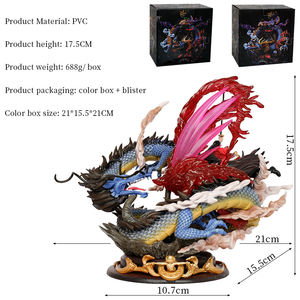 หุ่นพีวีซีขนาด17.5ซม. สำหรับอะนิเมะ1ชิ้นของเล่นหุ่นฟิกเกอร์แอคชั่นจากเกาะผีมังกร Zoro VS kaido - Product Image 2