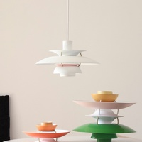Replika Lampu Gantung Restoran UFO Gaya Denmark Asli, Modern Minimalis, Aluminium, Tinggi Dapat Disesuaikan, Cocok untuk Ruang Belajar
