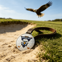 Nouvelle sacoche d'accessoires de golf légère, style vintage, avec logo embossé, design personnalisé gratuit, idéale pour les cadeaux promotionnels
