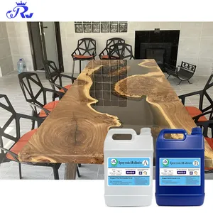 High Quality manufacturer price epoxy resin crystal clear casting resin for wood river restaurant table resin epoxy a and b