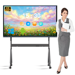 Pantallas Planas Interactivas 4K Android/Windows, Pizarra Digital Inteligente con Pantalla Táctil, Pantalla Inalámbrica Compartible, Control Remoto - Product Image 1