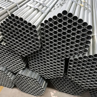 Tuyau en acier galvanisé à chaud de qualité supérieure, diamètres 1, 2, 3, 4, 6, 8 pouces, tube rond GI de 6 m pour travaux de construction