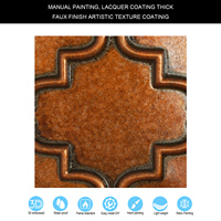 Dalles de plafond en PVC ignifuges carrées modernes PLB28 pour usage hôtelier, couleur cuivre archaïque