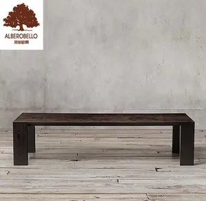 Muebles para el hogar, mesa de comedor de madera de roble maciza de diseño moderno para Hotel y restaurante