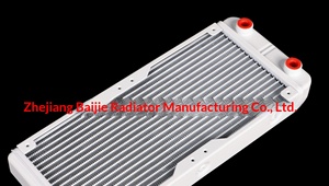 Radiateur de refroidissement liquide pour ordinateur, blanc, fileté 240-18, 18 caloducs, échangeur de chaleur à eau pour moto électrique - Product Image 2