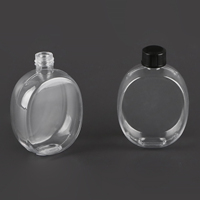 Bouteilles d'huile essentielle en PETG de 40 ml, ovales, plates, rondes, à paroi épaisse, pour diffuseur à bâtonnets, bouteilles d'aromathérapie en gros