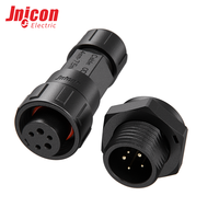 Connecteur étanche M16 2+3 broches mâle-femelle fileté 8A 125V, fiche circulaire installable sur site pour extérieur