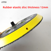 Support de ponçage en caoutchouc élastique de 8 mm de diamètre et 12 mm d'épaisseur pour ponceuse Mirka, compatible avec les ponceuses orbitales pneumatiques et électriques