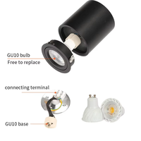Moderne GU10 Spot lumineux Led Plafond Home Lights Led Décoration pour Plafond Réglable Downlights Encastrés vers le bas Applique Murale