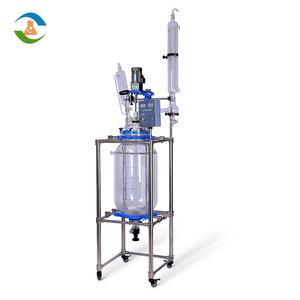 20L Borosilicate Glass Jacketed Reactor With Vacuum System & <b>Temperature</b> <b>Control</b> for Lab/Industrial Use 20l Glass Reactor - Product Image 5