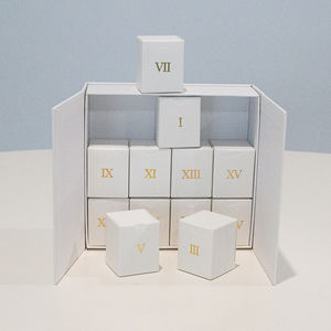 <span class=keywords><strong>Calendrier</strong></span> de l'avent cosmétique de luxe à double porte rabattable, boîte cadeau en papier - Product Image 6