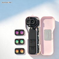 Étui de protection en plastique Sunnylife avec boîte à filtres, résistant aux chocs et léger pour Osmo Pocket 4P