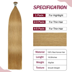 Fh Nhà Máy Giá #14 màu nguyên liệu tóc Trinh Nữ Chất lượng cao Nga Keratin k I tip phần mở rộng tóc tóc con người - Product Image 3