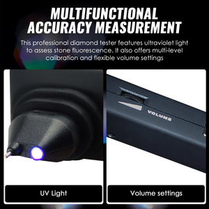 High Quality Diamond Tester with UV Light Gemstone Tool Selector 2pt Stones Compact Design Audible Warning Sound Buzzer - Product Image 6