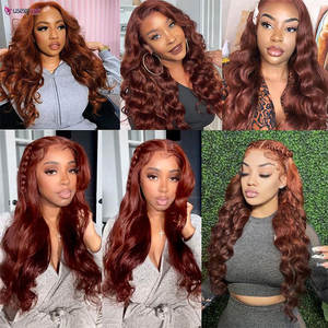 Perruque Lace Front 13x4 en Cheveux Humains Vierge Brésiliens, Ondulée, Brun Chocolat <span class=keywords><strong>Foncé</strong></span>, Pré-épilée, avec Dentelle HD Transparente - Product Image 5