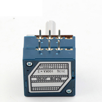 Potentiomètre à double volume ALPS RK27 d'origine japonaise 10k 50K 100k Poignée ronde pour amplificateur Hi-Fi