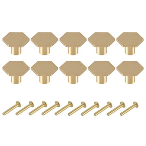 Furniture Handle Octagonal Brass 30x21 Minimalist Drawer <b>Knob</b> Durable Hardware - Product Image 4