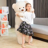 Ours en Peluche Géant Personnalisé Doux et Grande Taille avec Nœud pour la Saint-Valentin