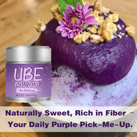 OEM personnalisé marque privée organique de haute qualité Ube poudre poudre 50g boîte de conserve violet igname poudre Ube poudre