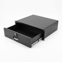 Tiroir coulissant pour rack 19 pouces 1U 2U 3U 4U, boîte de rangement pour armoire de serveur/rack réseau, étagère cantilever, revêtement poudré, IP20, en stock