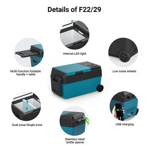 Réfrigérateur portable à double zone, deux batteries, <span class=keywords><strong>petite</strong></span> capacité, 12V, double usage, congélateur, compresseur électrique, design sportif, <span class=keywords><strong>camping</strong></span>, voiture - Product Image 2