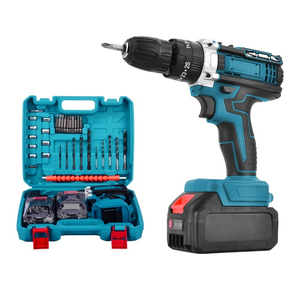 Taladro Percutor Inalámbrico Recargable de 21v, <span class=keywords><strong>Destornillador</strong></span> Todo en Uno, Batería de Iones de Litio, Juego de Herramientas Multifunción - Product Image 1