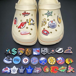 Accessoires de chaussures de sport de hockey nord-américain très demandés et décorations de chaussures à motif de badge d'équipe de la LNH pour les fans de la LNH - Product Image 3
