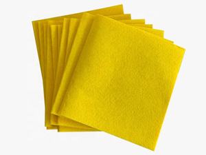 卸売格安価格の糸くずの出ない再利用可能なクリーニングクロス多目的黄色クリーニングクロス - Product Image 3