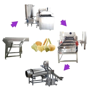 Tự động liên tục chiên fryums <span class=keywords><strong>PELLET</strong></span> đồ ăn nhẹ chip chiên dòng Phùng ra đồ ăn nhẹ thực phẩm Nồi chiên làm cho dây chuyền sản xuất máy - Product Image 2