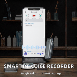 Enregistreur vocal IA avec application mobile BT, dictaphone intelligent avec clip, 64 Go MP3 USB - Product Image 2