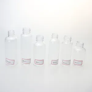 20ML 30ML 60ML 80ML 100ML 120ML पारदर्शी प्लास्टिक की बोतल स्पष्ट पानी की बोतल कॉस्मेटिक बोतल