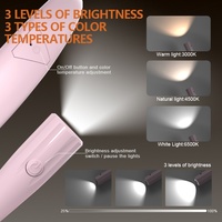 Lámpara de Lectura LED Portátil para Cuello, Flexible, 3 Modos, Cuidado de la Vista, Recargable Tipo-C, Diseño Moderno, Cuerpo de PC, para Dormitorio
