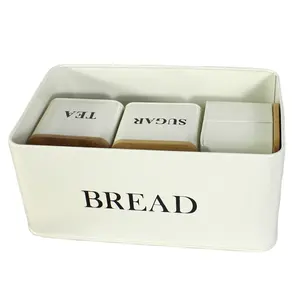 Beuri — boîte d'emballage personnalisée pour magasin d'usine, avec couvercle en bambou, plusieurs couleurs, boîte à pain en métal, nouveau Design 2022