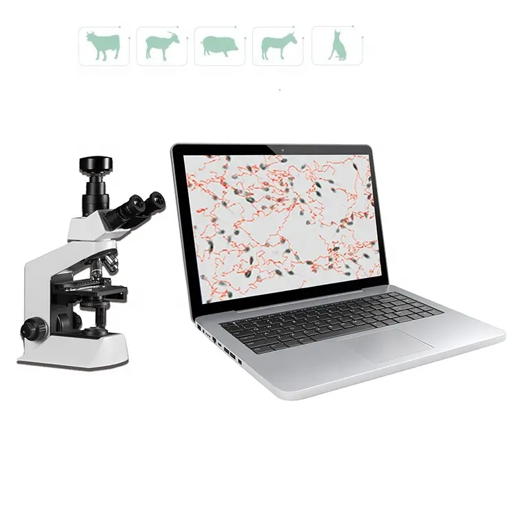 Penjualan terlaris penganalisa sperma anjing QA-1 penganalisis semen hewan penganalisis semen anjing dengan mikroskop