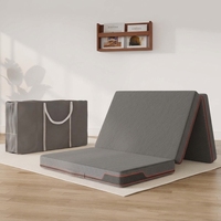 Matelas pliable Queen Size Plancher de voyage Housse amovible Compact Rangement facile Matelas pliant portable léger