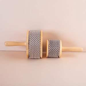 Instrumentos de Percusión para Niños, <span class=keywords><strong>Cabasa</strong></span> de Madera y Metal, Tamaño Pequeño y Grande, Material Didáctico Musical Orff - Product Image 3
