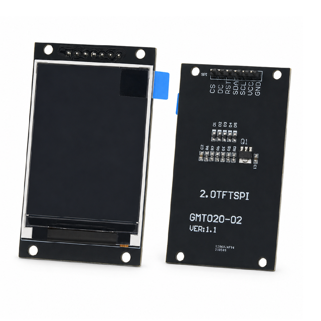 2.0 Inch TFT LCD Display Module GMT020-02 ST7789V 240x320 Resolution SPI 7Pin Full-Color Screen for Arduino ESP32 DIY Projects